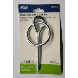 Blue Hawk Hitch Ring With Screw Pin,# 0656917, 2 inch Light Duty-90lb